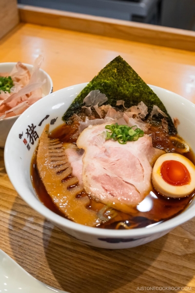Bowl of shoyu ramen